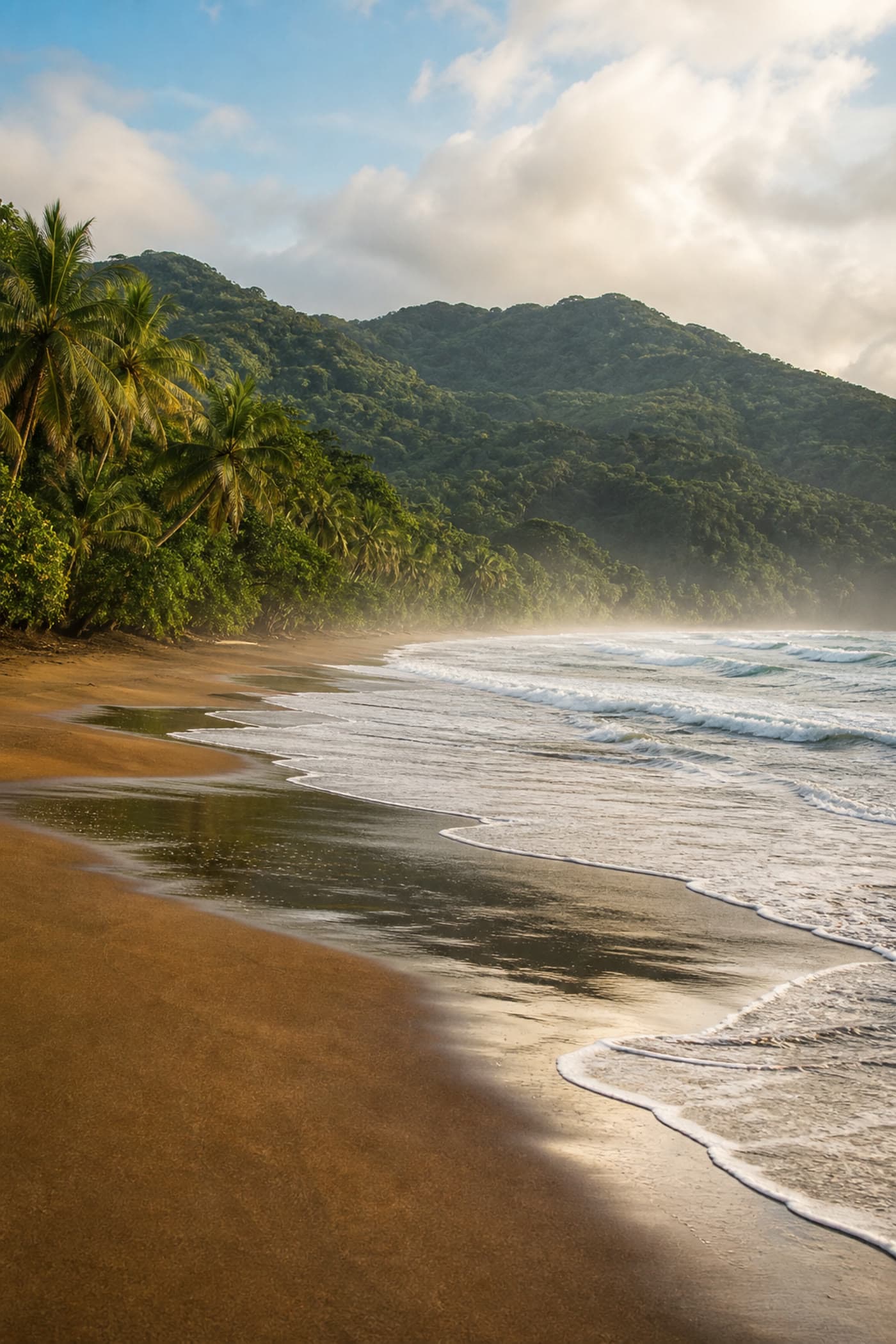 Dominical beach on Costa Rica's Pacific coast