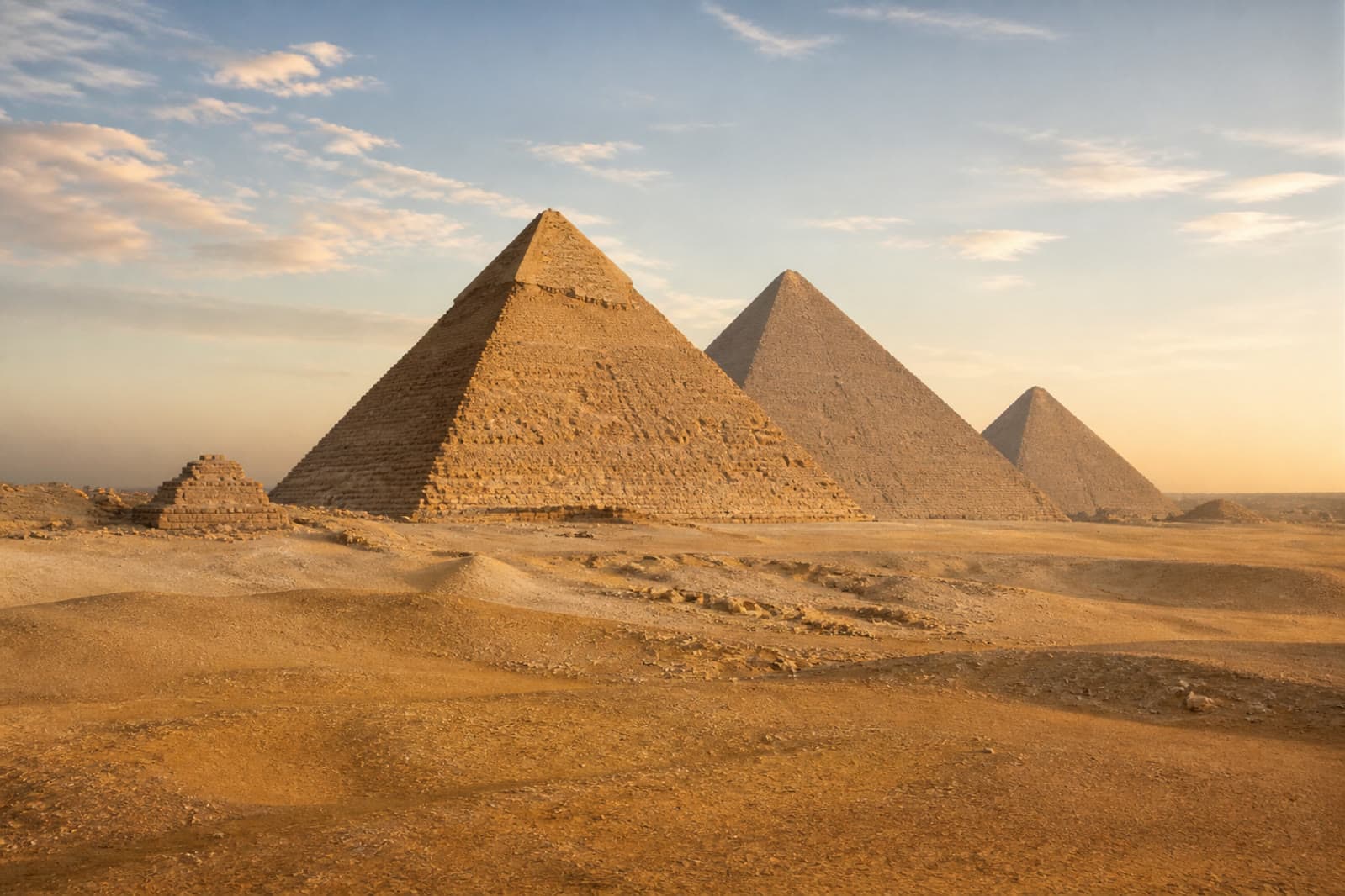The Great Pyramids of Giza in Egypt